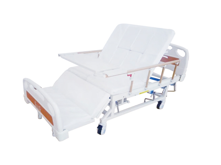 BR-C5 ABS床頭手搖翻身護(hù)理床(四角剎車、四檔護(hù)欄)